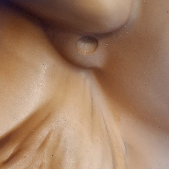 Vintage 1962 Inarco Porcelain Green Bow Lady Head Vase E-779 - Picture 8 of 10